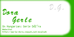 dora gerle business card